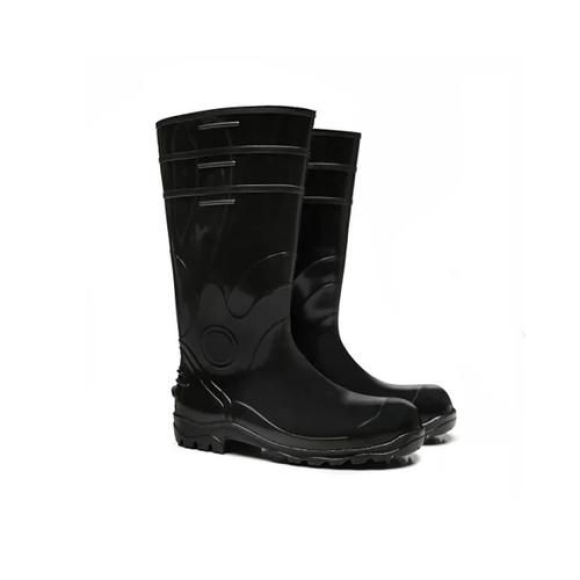 Bota pvc cano longo preta - 00