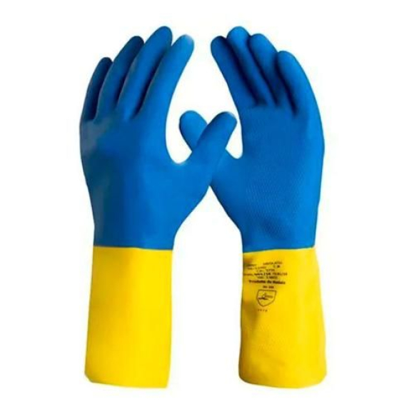 Luva Neoprene Latex Bicolor  Volk