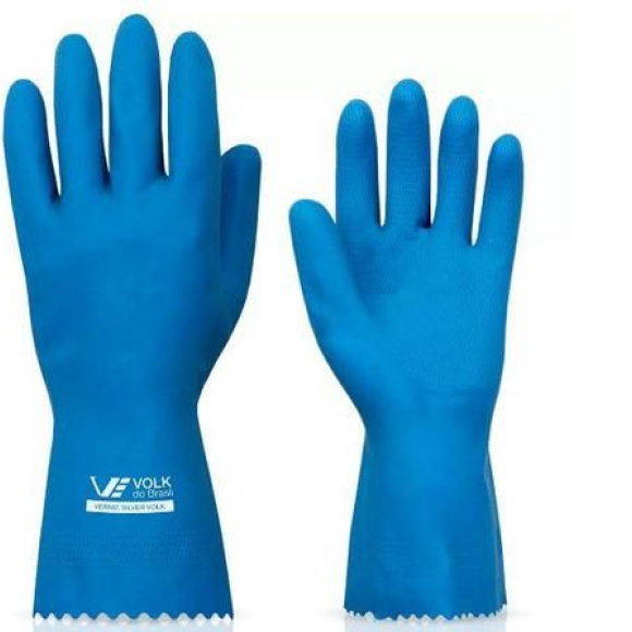 Luva de latex azul Silver Volk