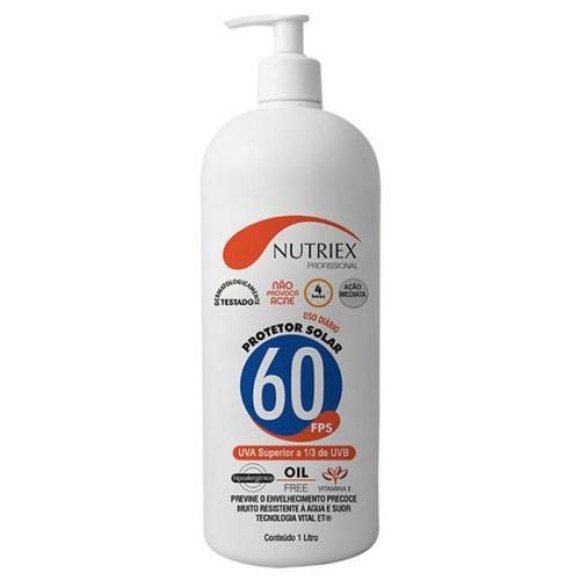 Protetor solar Fps 60 1L Nutriex